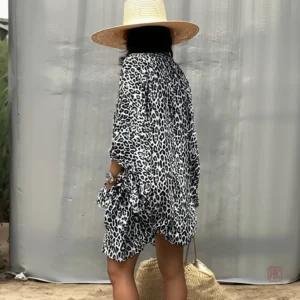 Kimono léger pour l'été, style léopard chic