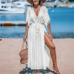 Kimono de plage long stylé pour femme