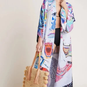 Kimono de Plage Maxi pour femme, style élégant et léger