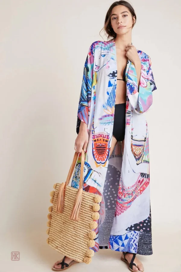 kimono-de-plage-maxi-1 Kimono de Plage Maxi pour femme, style élégant et léger