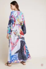Maxi kimono féminin, idéal pour la plage et l'été