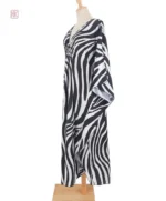 Robe kimono à imprimé zèbre élégant