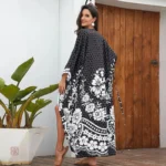 Kimono léger à motifs géométriques pour l'été