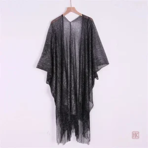 Robe Kimono élégante en tissu brillant