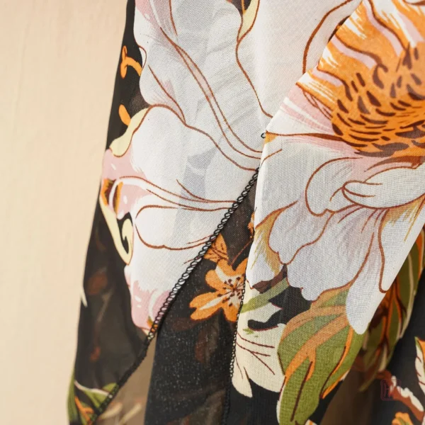 Kimono d'été femme avec imprimé floral