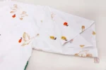 Kimono vert avec design floral