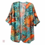 Accessoire de mode féminin, kimono de plage aux couleurs vibrantes