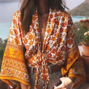 Kimono de plage style veste