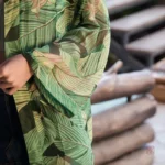 Robe kimono avec design tropical