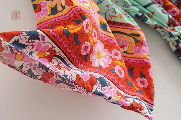 Kimono floral, parfait pour les vacances