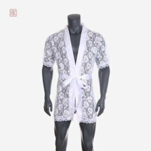 Peignoir léger en dentelle pour homme