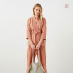 Veste kimono féminine en lin