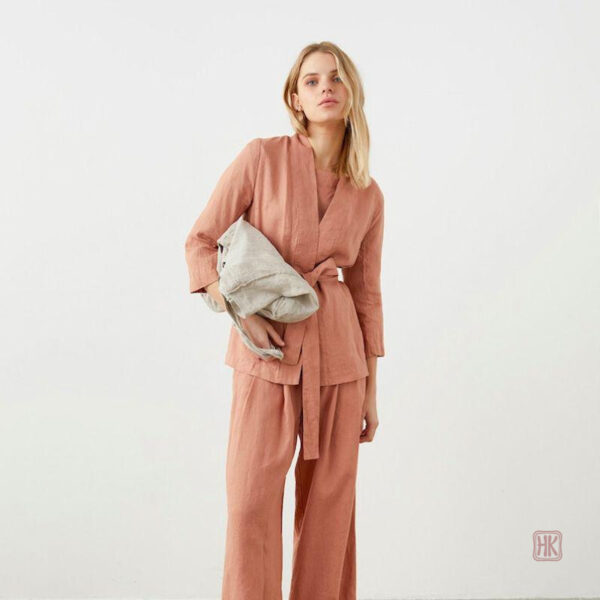 Kimono d'été élégant en lin
