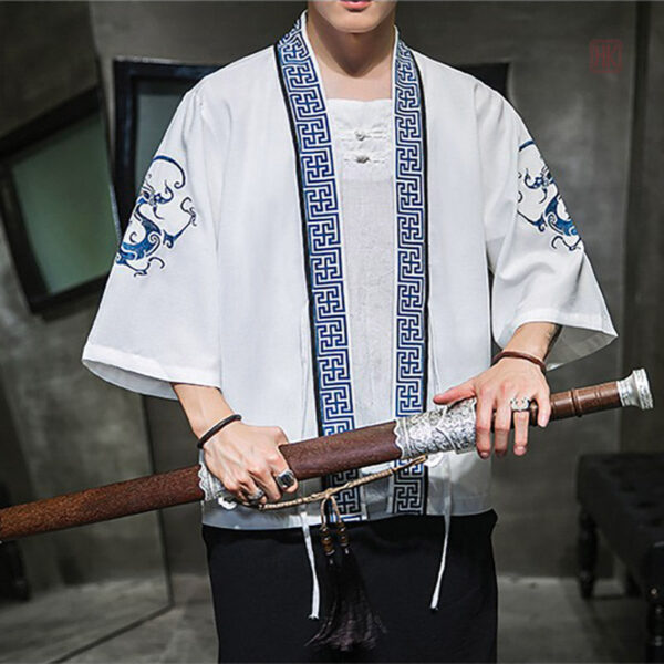 Kimono homme été, design dragon pour un look unique