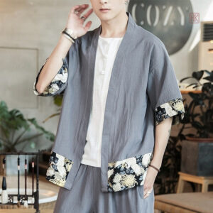 Veste kimono homme, parfaite pour une tenue décontractée d'été
