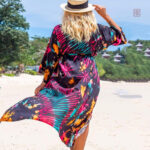 Kimono fluide noir pour les journées chaudes