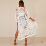 Kimono dentelle femme, accessoire mode chic