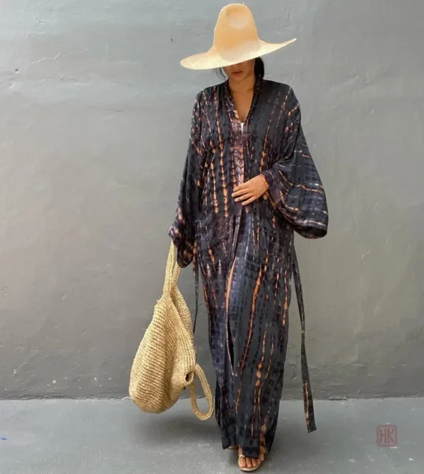 Kimono à manches longues, style moderne