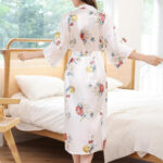Peignoir Kimono Femme en tissu doux pour des soirées relaxantes