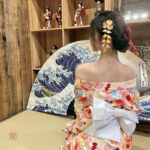 Kimono Chic Femme aux Motifs Japonaise