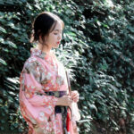 Kimono élégant pour femme, inspiré du Japon