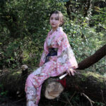 Mode japonaise féminine, design vintage unique