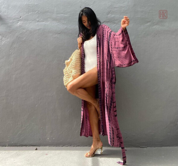 Kimono Violet élégant pour femmes