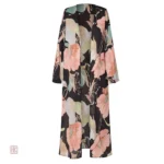 Robe kimono élégante avec motifs floraux