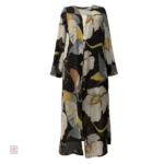 Mousseline de soie légère, style kimono fleuri