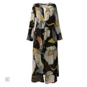 Mousseline de soie légère, style kimono fleuri