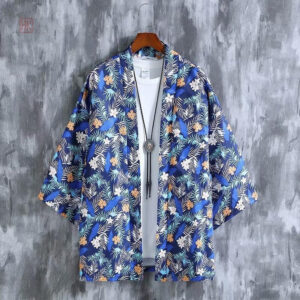 Vêtement léger à motifs floraux pour homme