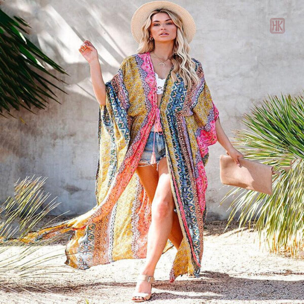 Kimono d'été à fleurs pour un look stylé
