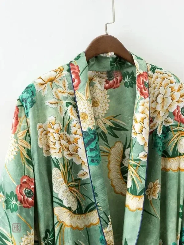 Robe longue à motifs colorés