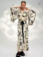 Style boho chic avec motifs fleuris