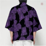 Veste kimono élégante, design inspiré de Kokushibou