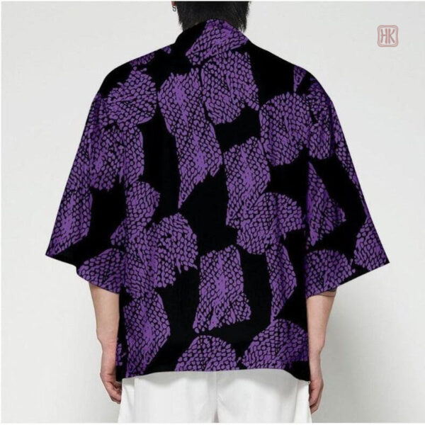 Veste kimono élégante, design inspiré de Kokushibou