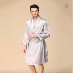 Kimono homme blanc élégant en tissu léger
