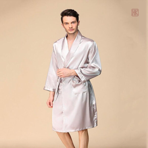 kimono-homme-blanc-1 Kimono homme blanc élégant en tissu léger