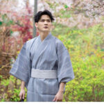 Kimono homme en coton de style décontracté