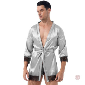 Peignoir homme en version courte et moderne