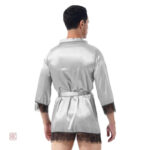 Peignoir court pour homme, confort assuré