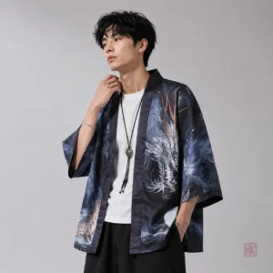 Kimono homme dragon style oriental