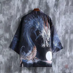 Vêtement de mode masculine, kimono dragon design
