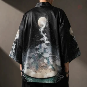 Kimono Homme Dragon Lune