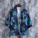 Kimono léger avec motifs colorés pour événements
