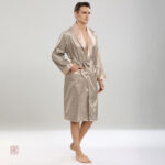 Peignoir kimono pour homme, parfait pour la détente