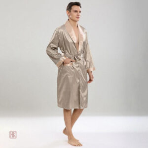Peignoir kimono pour homme, parfait pour la détente