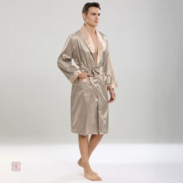 Peignoir kimono pour homme, parfait pour la détente