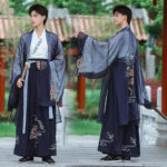 Kimono homme long japonais élégant