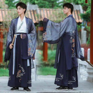 Kimono homme long japonais élégant
